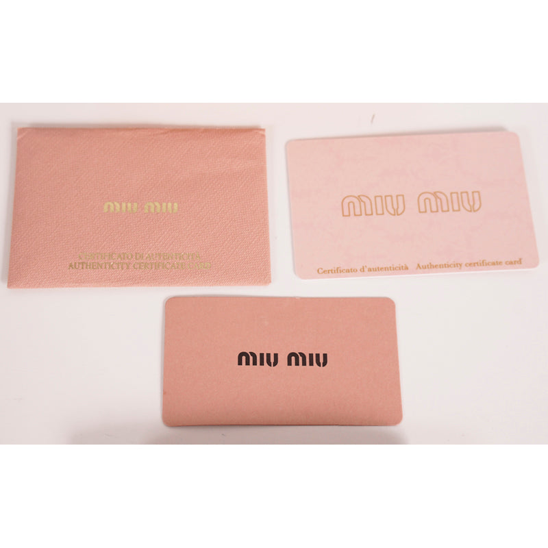 NEW $420 MIU MIU Metallic Silver Leather MADRAS LOVE HEART Wallet CARD CASE NIB
