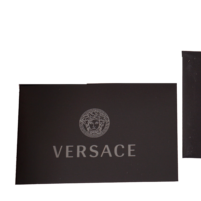 NEW $825 VERSACE RUNWAY Red Leather Barocco V VIRTUS LOGO Crossbody Phone BAG