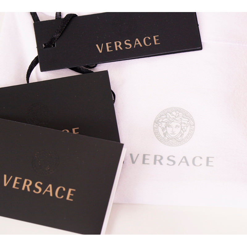 NEW $625 VERSACE Red Leather Quilted GOLD MEDUSA Zip Top Wallet/Travel POUCH NIB