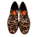 45.5 12.5 NEW $995 VERSACE Men's Leopard Print Medusa HYBRID SNEAKERS OXFORD NIB