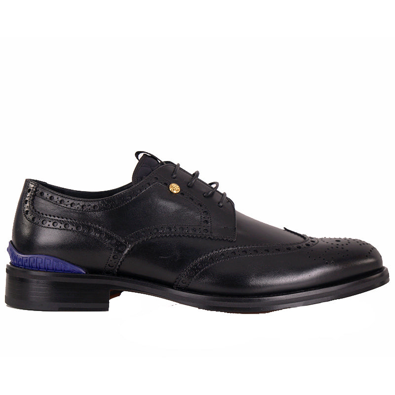 46.5 13.5 NEW $1250 VERSACE Men's Black Leather MEDUSA LOGO WINGTIP OX – COUTURE FOR ALL 46.5 13.5 NEW $1250 VERSACE Men's Black Leather MEDUSA LOGO WINGTIP OX – COUTURE FOR ALL