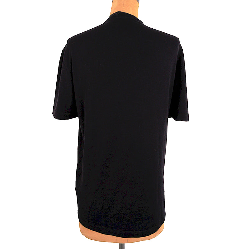 sz S NEW $650 VERSACE Mens Black BAROQUE MEDUSA Emblem GRAPHIC TSHIRT TEE SHIRT