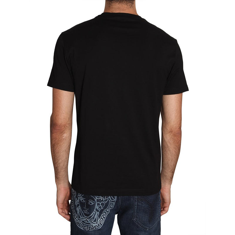 sz S NEW $650 VERSACE Mens Black BAROQUE MEDUSA Emblem GRAPHIC TSHIRT TEE SHIRT