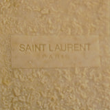 37 NEW $595 SAINT LAURENT White VINTAGE FLORAL PRINT Leather BOHO SUMMER FLATS