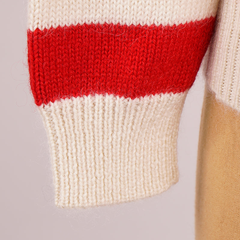 XS NEW $1290 SAINT LAURENT Wool Knit Jacquard AMERICAN Stars Striped Top SWEATER