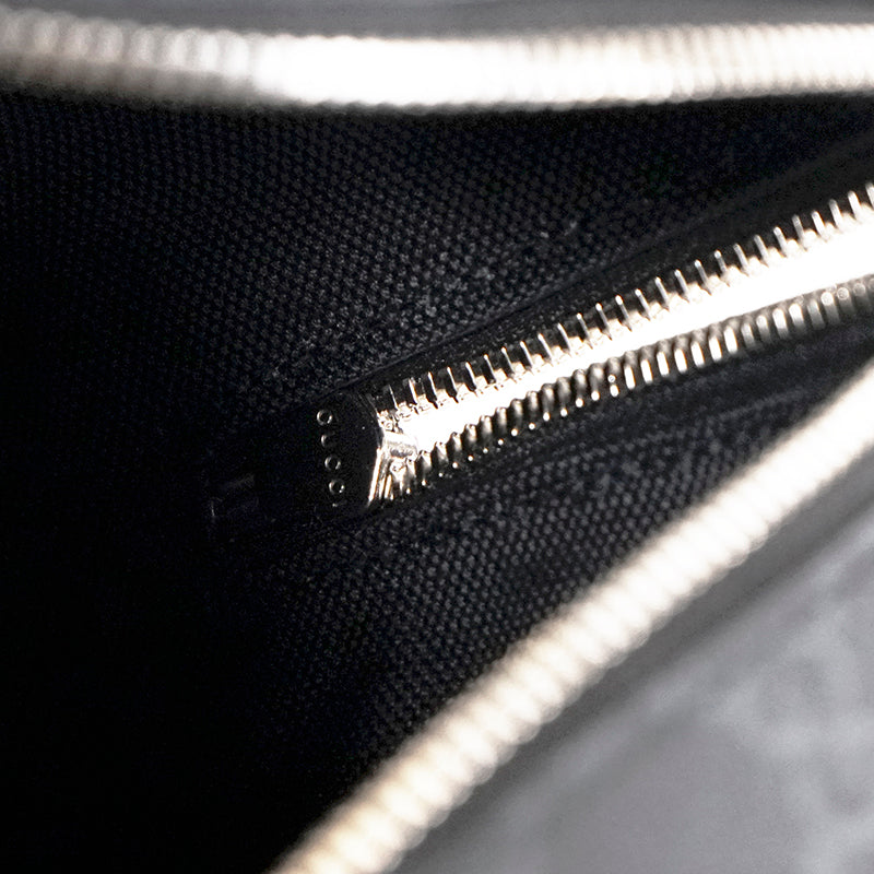 NEW $1,900 GUCCI Black Grey GG Supreme Monogram SQUARE Shoulder/Crossbody BAG