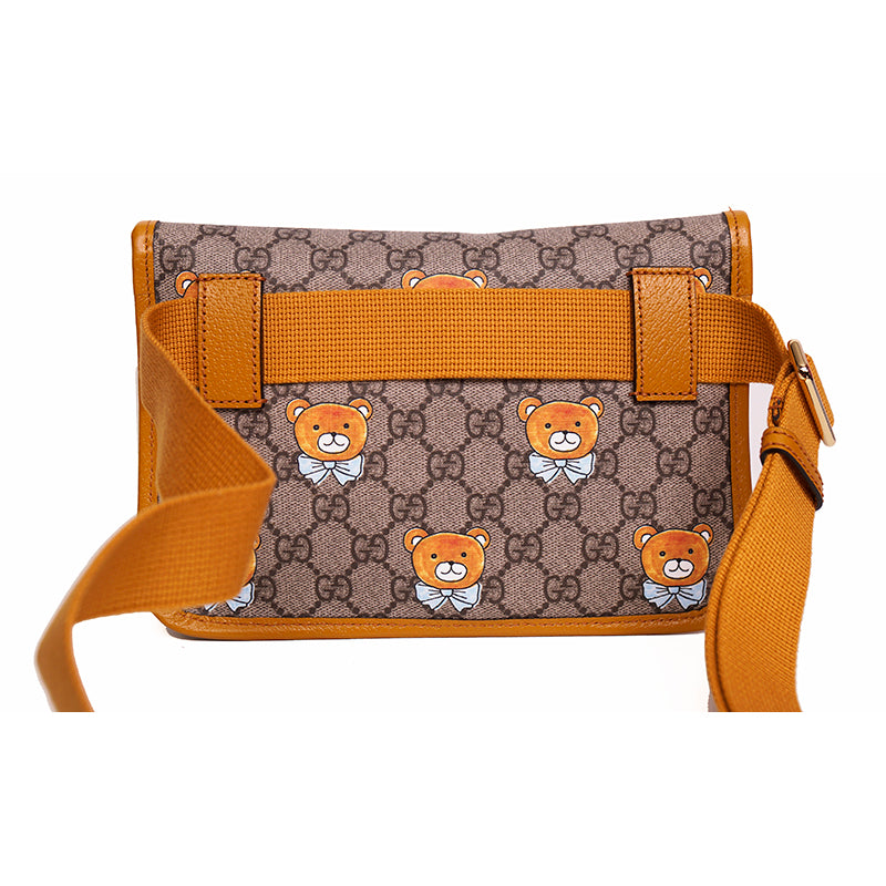 NEW GUCCI KAI COLLECTION Bear MARMONT Supreme Canvas GG LOGO 2-WAY BELT BAG NIB