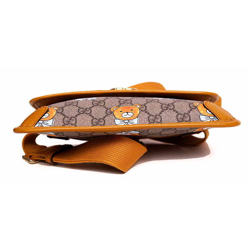 NEW GUCCI KAI COLLECTION Bear MARMONT Supreme Canvas GG LOGO 2-WAY BELT BAG NIB
