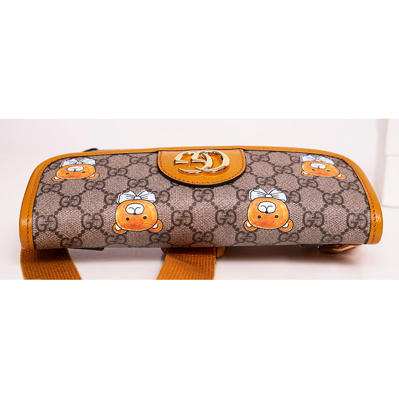 NEW GUCCI KAI COLLECTION Bear MARMONT Supreme Canvas GG LOGO 2-WAY BELT BAG NIB