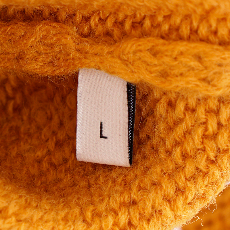 M NEW $980 GUCCI Men Mustard Yellow Wool Knit GAME GG LOGO PATCH V Neck SWEATER