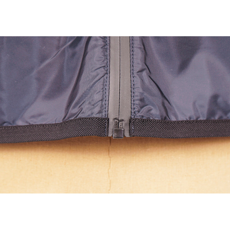 sz L NEW $2280 Prada Men's Line A LOGO Blue Cotton Polyamide Zip Front Sporty JACKET
