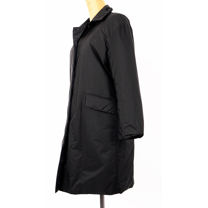 40 NEW $2980 PRADA Black IMPERMEABILE NYLON Puffy Quilt Lined Mid-Length JACKET