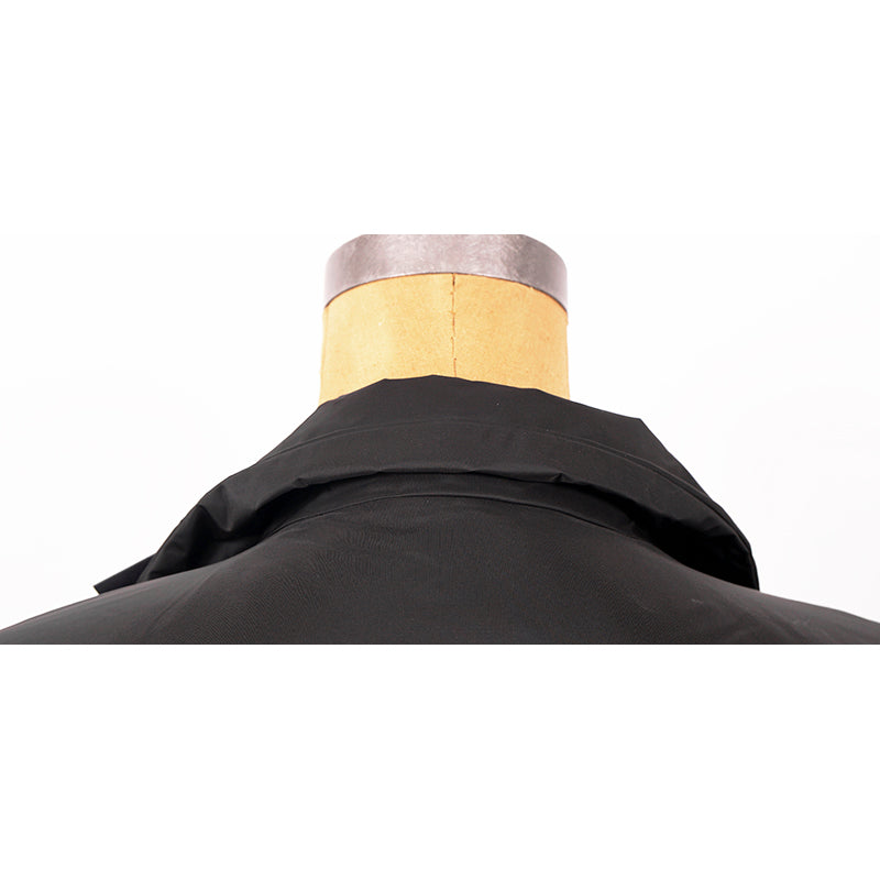 40 NEW $2980 PRADA Black IMPERMEABILE NYLON Puffy Quilt Lined Mid-Length JACKET