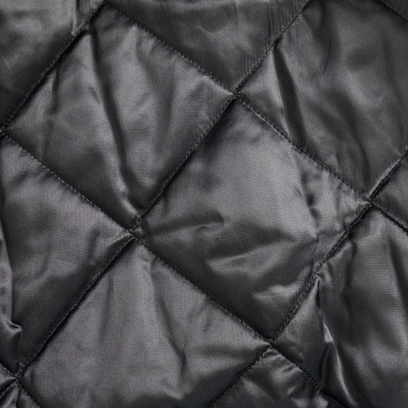 40 NEW $2980 PRADA Black IMPERMEABILE NYLON Puffy Quilt Lined Mid-Length JACKET