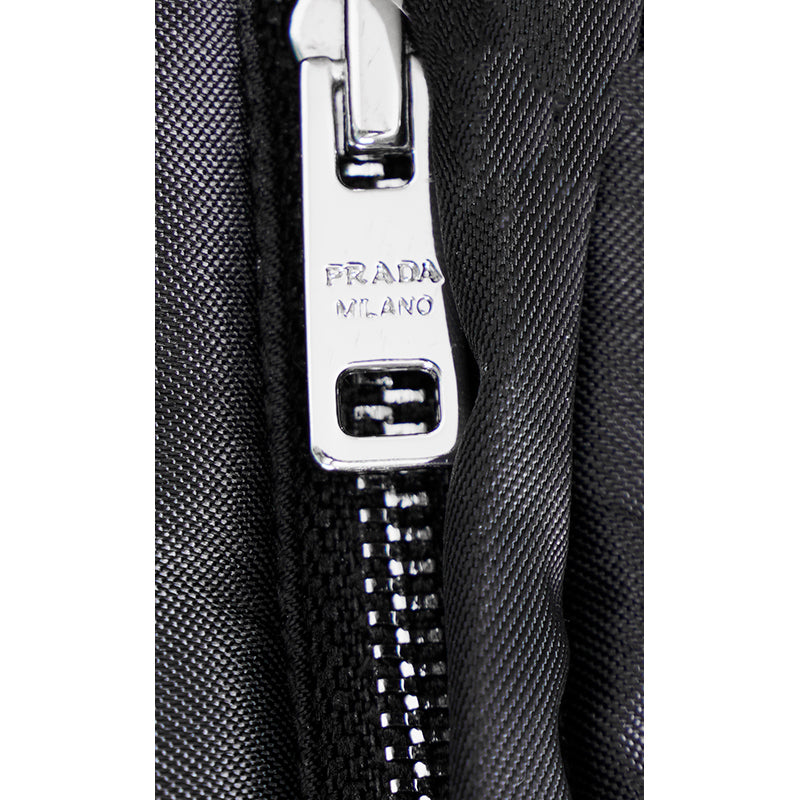 40 NEW $2980 PRADA Black IMPERMEABILE NYLON Puffy Quilt Lined Mid-Length JACKET