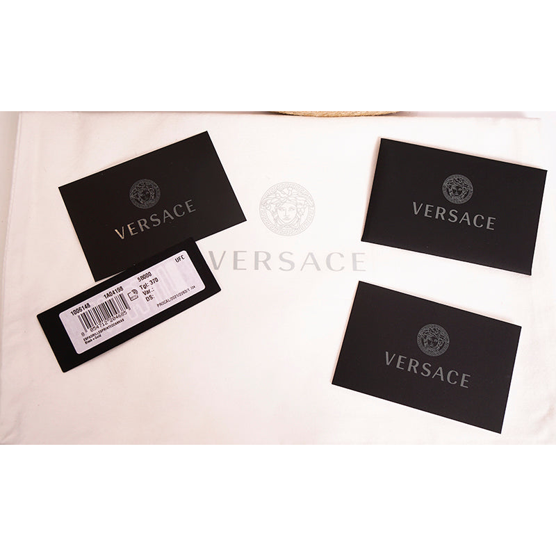 37 NEW $550 VERSACE Black Yellow BAROCCO FLORAL LOGO Espadrille SUMMER FLATS NIB