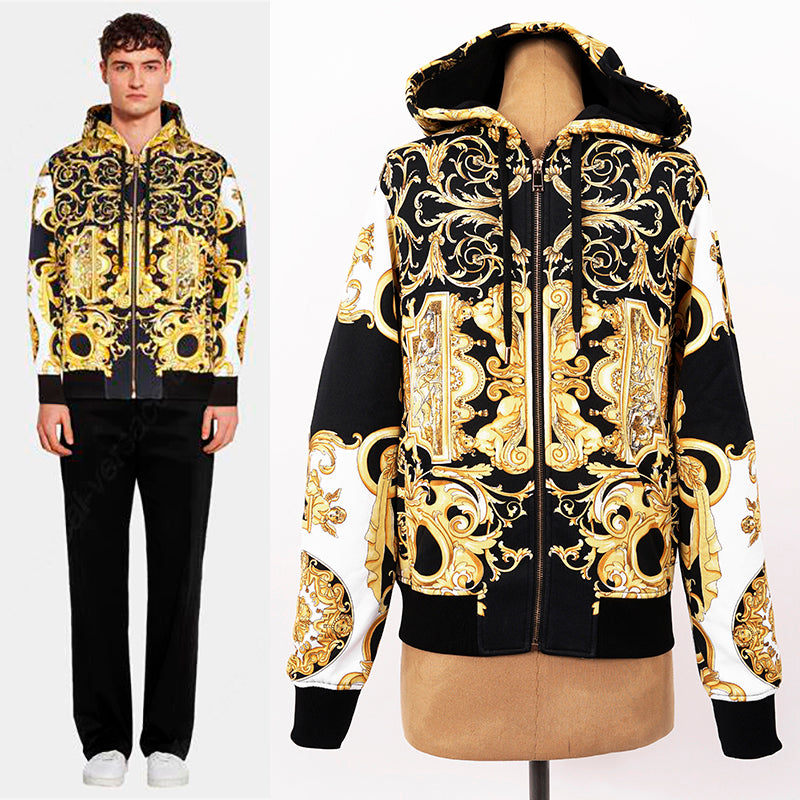 Barocco Black Gold Full Crystal Jacket