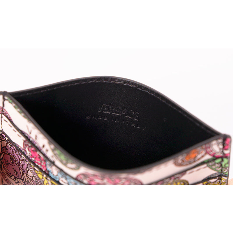 NEW $350 VERSACE White Leather MULTI MEDUSA AMPLIFIED Wallet CARD HOLDER CASE