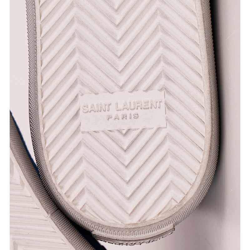 43.5 US 10.5 NEW $695 SAINT LAURENT Mexican Jacquard BEDFORD HIGHTOP SNEAKERS