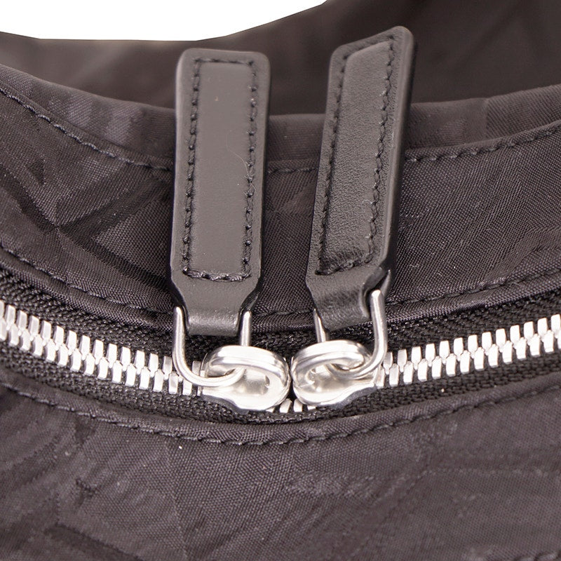 NEW $950 MCM Black CUBIC LOGO Monogram Nylon Sporty Aren X-Large Hobo 2-Way BAG