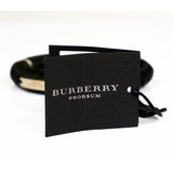 NEW $425 BURBERRY PRORSUM Black LEATHER Twine Gold Tone Arthill BRACELET BANGLE