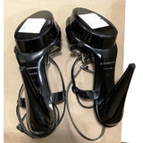 39 NEW $950 BURBERRY PRORSUM Black Patent Strappy High Heels PLATFORM SANDALS