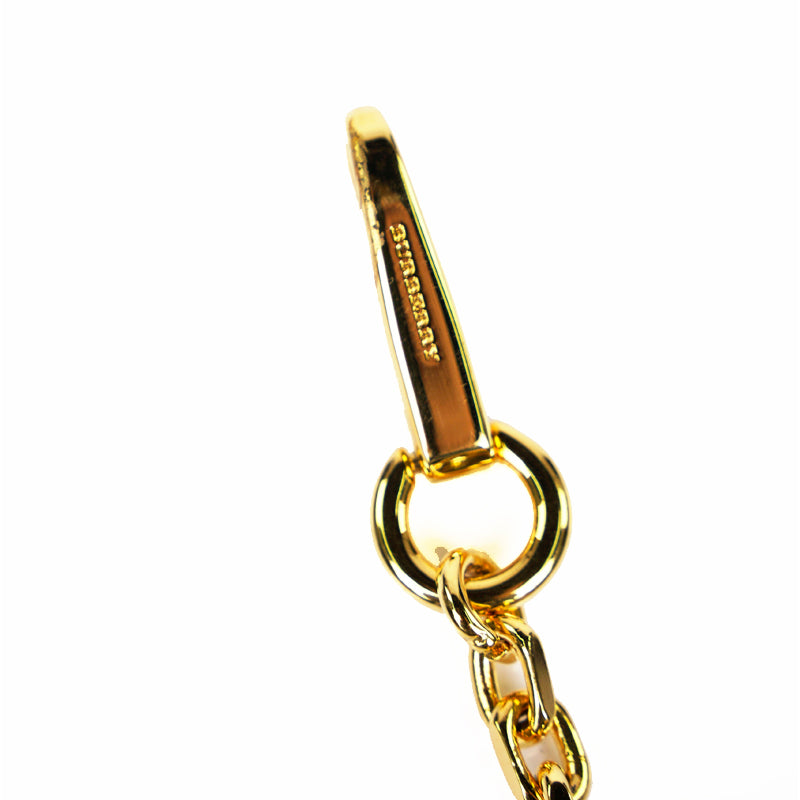 NEW $345 BURBERRY Black Leather GOLD STUDDED Zip Pouch WALLET CARD CASE NWOT