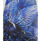 sz L NEW $523 ROBERTO CAVALLI Blue Jersey TROPICAL PALM PRINT Oversize TANK TOP