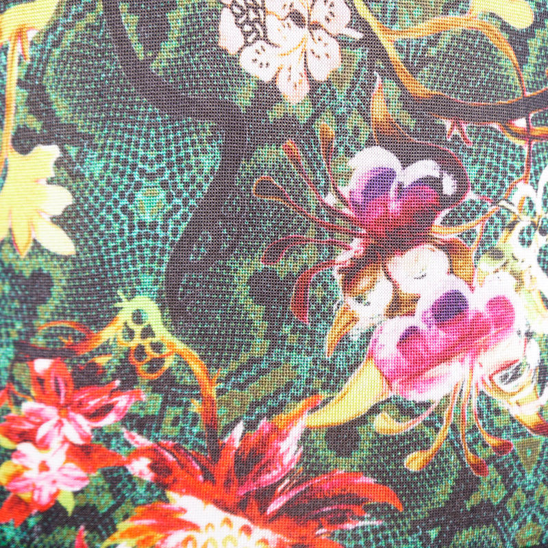 44/38 NEW $1,095 ROBERTO CAVALLI Tropical Snakeskin Print Viscose KNIT TANK TOP XS