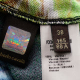 44/38 NEW $1,095 ROBERTO CAVALLI Tropical Snakeskin Print Viscose KNIT TANK TOP XS