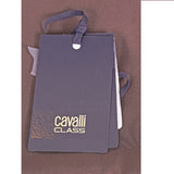 NEW $520 ROBERTO CAVALLI CLASS Sea Green Leather EMBOSSED CROC Panthera TOTE BAG