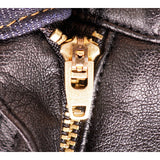 38 XS NEW $740 ROBERTO CAVALLI Black VEGAN LEATHER PANEL Dark Rinse SKINNY JEANS
