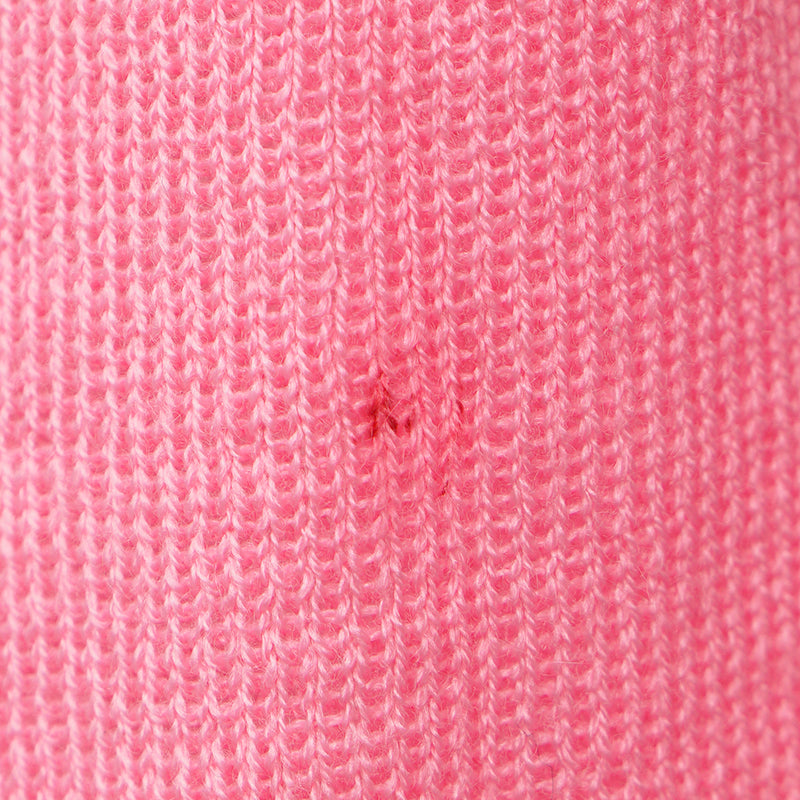 38 NEW $675 ROBERTO CAVALLI Pink WOOL CASHMERE RC LOGO Knit Tunic SWEATER TOP XS