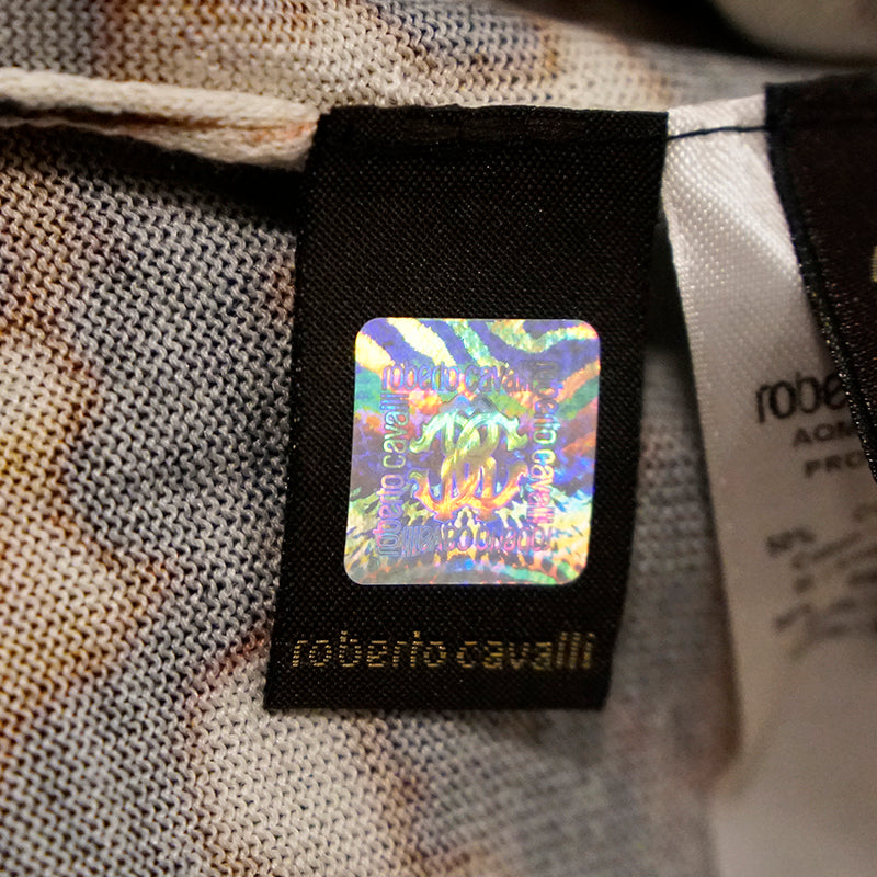 46 NEW $715 ROBERTO CAVALLI Modern Leopard Print COTTON SILK Sleeveless Knit TOP