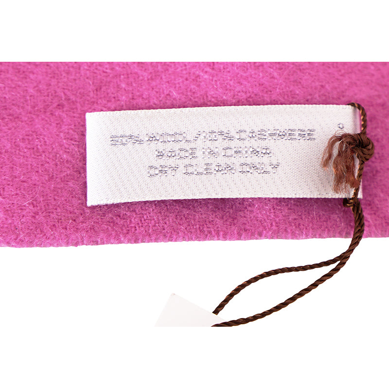 NEW COACH Vintage Pretty Pink Cashmere & Wool Blend Fridge MUFFLER SCARF NWT