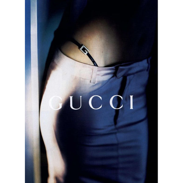 40 VINTAGE GUCCI by TOM FORD RUNWAY Spring 1998 G-Leather Embellished Pink SKIRT