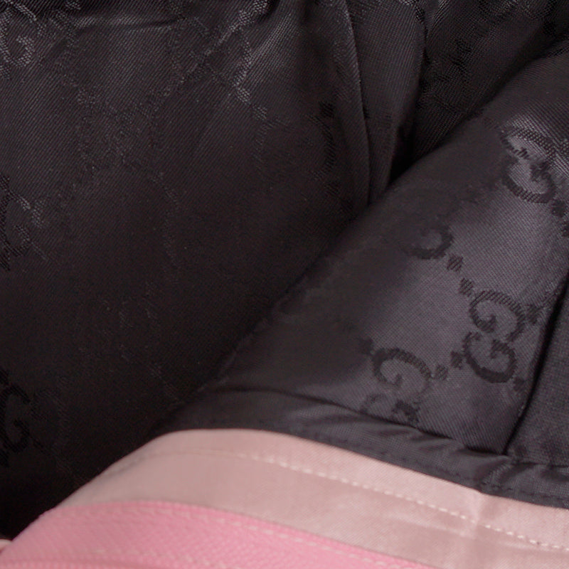 40 VINTAGE GUCCI by TOM FORD RUNWAY Spring 1998 G-Leather Embellished Pink SKIRT