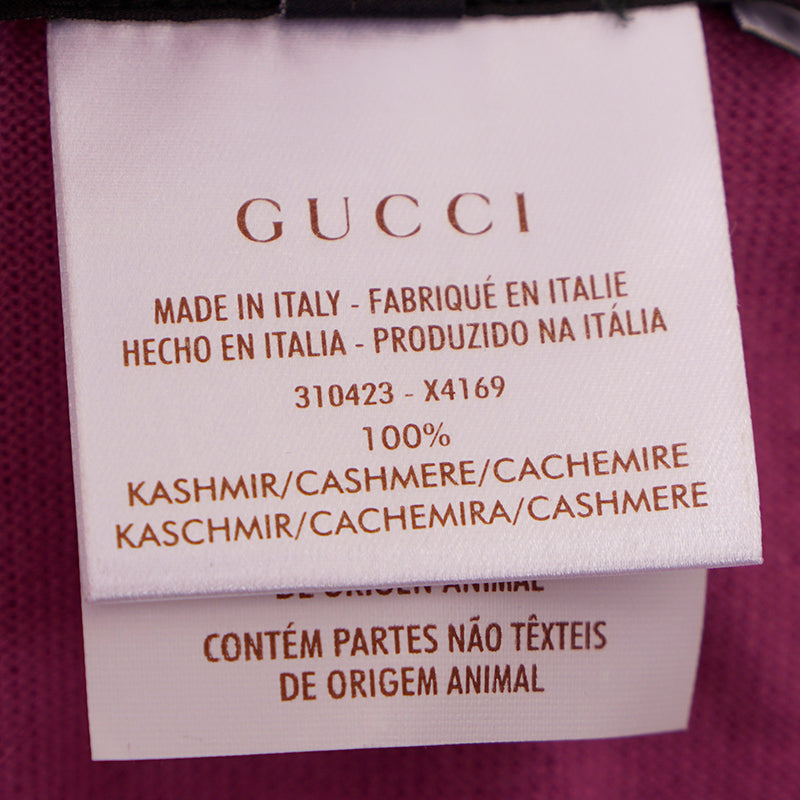 sz L NEW $895 GUCCI Pink 100% CASHMERE Wispy Spring CARDIGAN Sweater Knit Top