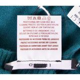 S NEW $895 GUCCI Teal 100% CASHMERE V-Neck GG LOGO COZY KNIT SWEATER TOP Vintage