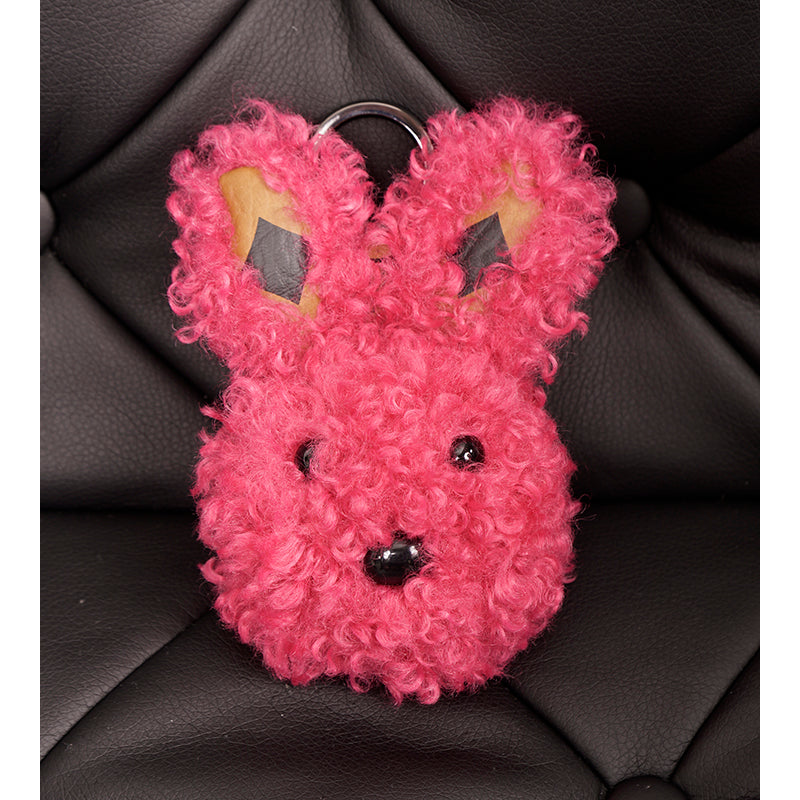 NEW $330 MCM Red Lauretos Monogram Jacquard Himmel FRENCH BULLDOG KEYCHAIN NWT (Copy)