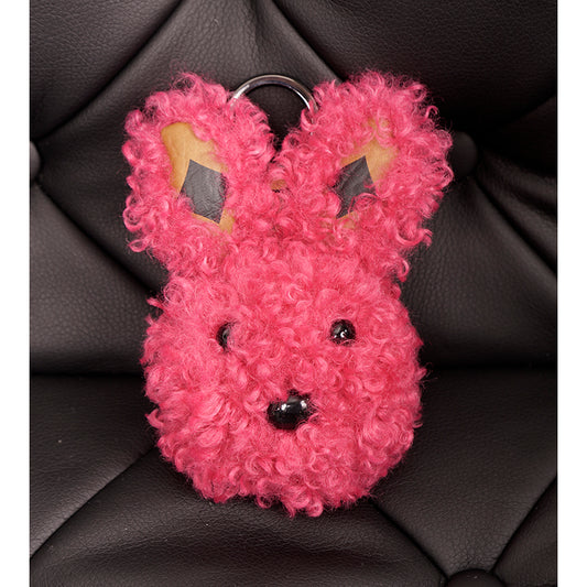 NEW $330 MCM Red Lauretos Monogram Jacquard Himmel FRENCH BULLDOG KEYCHAIN NWT (Copy)