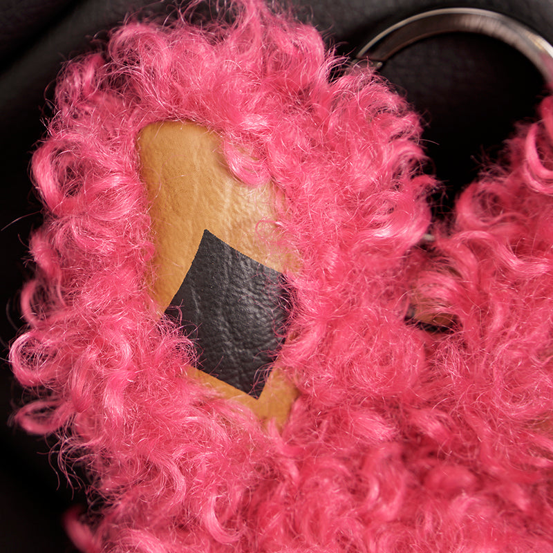 NEW $330 MCM Red Lauretos Monogram Jacquard Himmel FRENCH BULLDOG KEYCHAIN NWT (Copy)