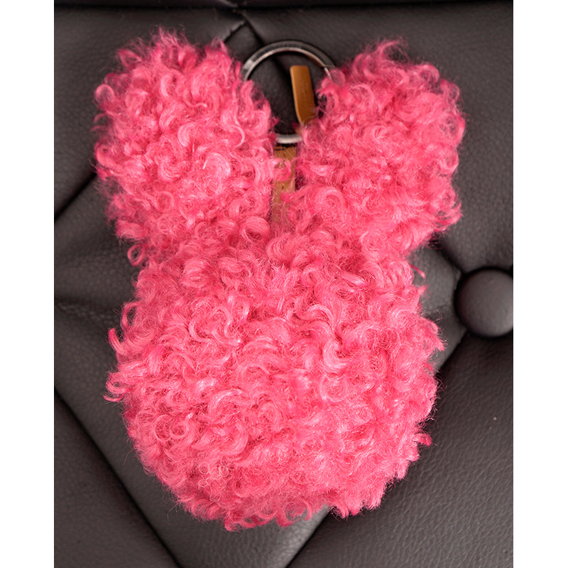 NEW $330 MCM Red Lauretos Monogram Jacquard Himmel FRENCH BULLDOG KEYCHAIN NWT (Copy)