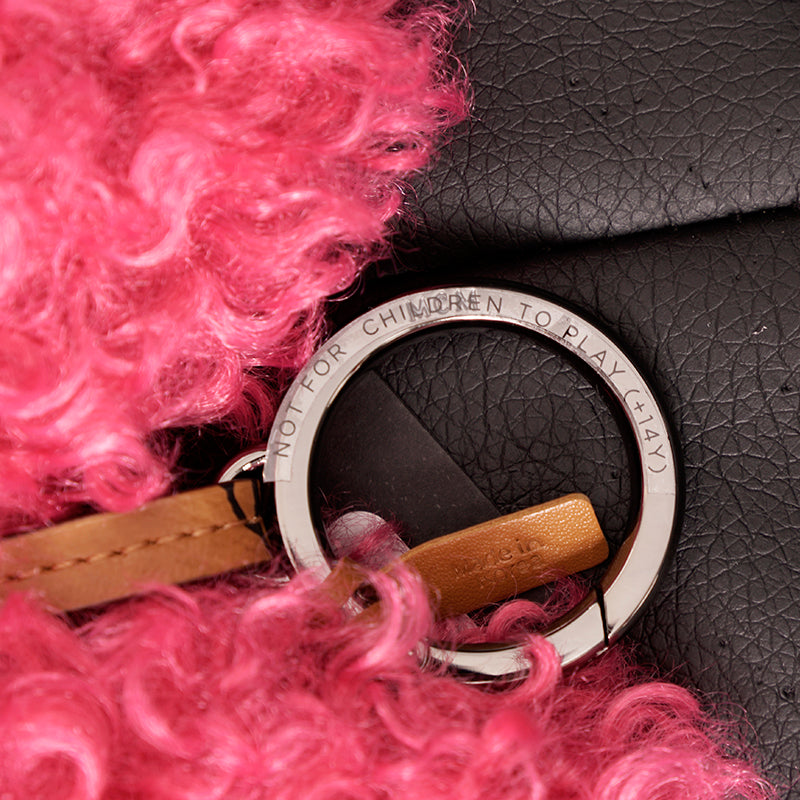 NEW $330 MCM Red Lauretos Monogram Jacquard Himmel FRENCH BULLDOG KEYCHAIN NWT (Copy)