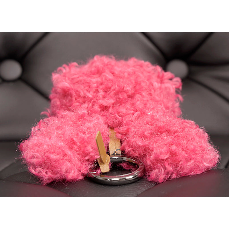 NEW $330 MCM Red Lauretos Monogram Jacquard Himmel FRENCH BULLDOG KEYCHAIN NWT (Copy)