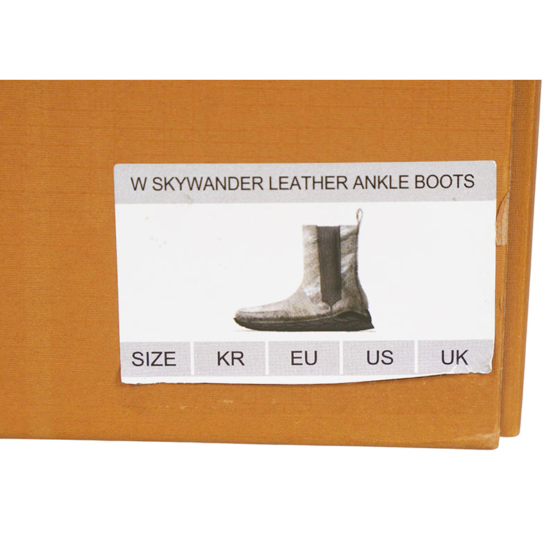 37/38/39/40 NEW $790 MCM Silver DISTRESSED LEATHER Pull On Logo RETRO SKYWANDER BOOTS NIB