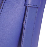 NEW $1,190 MCM Sodalite Blue LARGE AREN FLAP HOBO Logo MONOGRAM LEATHER BAG NWT