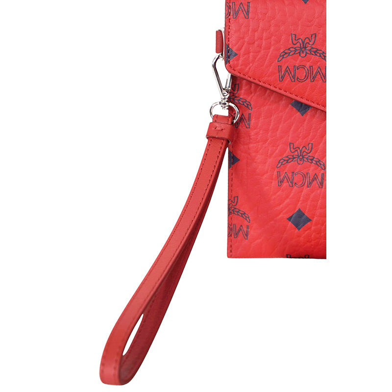 NEW MCM VIP CLIENT GIFT Red Visetos ROCKET GRAPHIC Envelope Clutch POUCH BAG HTF