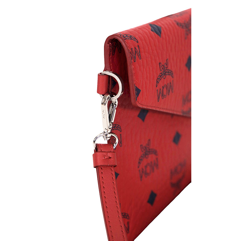 NEW MCM VIP CLIENT GIFT Red Visetos ROCKET GRAPHIC Envelope Clutch POUCH BAG HTF