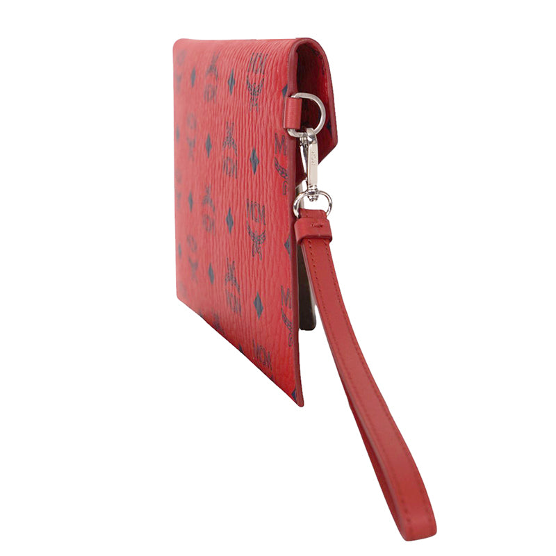 NEW MCM VIP CLIENT GIFT Red Visetos ROCKET GRAPHIC Envelope Clutch POUCH BAG HTF